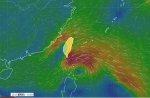 风场预报显示图 - 中时电子报