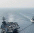 美军雷根号核动力航母连日来在黄海实施军演。（图取自美军太平洋司令部官网） - 中时电子报