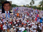 柬埔寨反对派领袖坎索哈（Kem Sokha），与该国反对派集会情形。(图/撷自坎索哈脸书) - 中时电子报