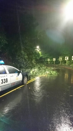 大雨急袭路树倒地　员警冒险即时救援 - 中时电子报