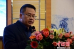台湾《中国时报》《旺报》总编辑王绰中致辞。　张金川 摄 - 台湾新闻-中国新闻网
