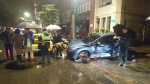 北市保时捷991 GT3 失控撞车  驾驶送医急救 - 中时电子报